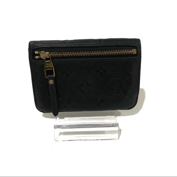 Authentic Louis Vuitton Black Empriente Leather Key Pouch Black Noir Wallet - Picture 5 of 10